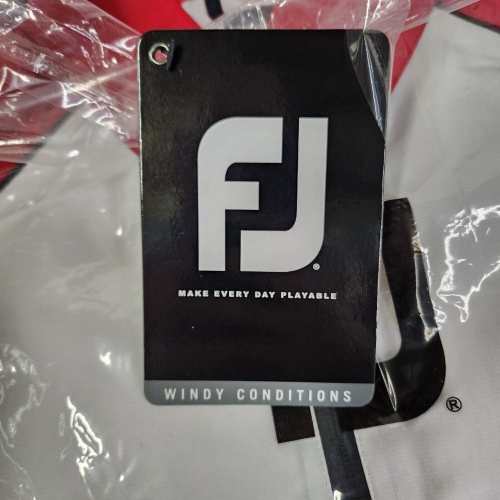 FootJoy Red & White Performance Quarter-Zip Jacket - Picture 6 of 11